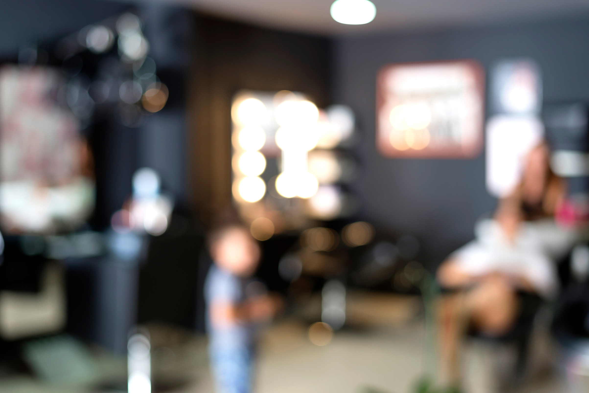 Blurred Image of a  Salon Background